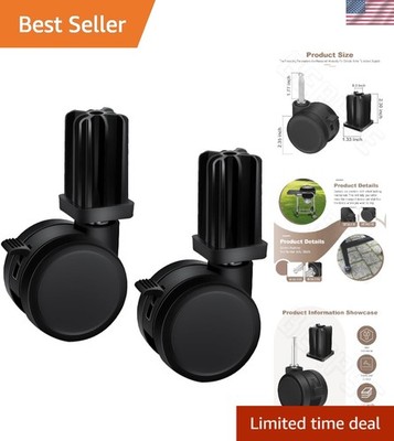 Locking Swivel Caster Wheels for Weber & Genesis Grills - Easy Mobility Upgrade