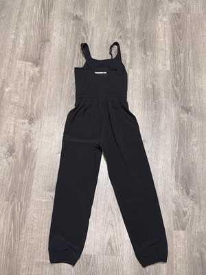 Abercrombie Kids YPB Jumpsuit Black Size 9/10 Athleisure Jogger One Piece