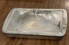 No. 1/ Superb Covered Dish Vegetable Metal Silver For Restaurant Gite ...