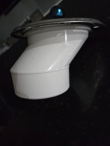 Jones Stephens C57434 3 X 4 PVC Overall Size Closet Flange W /SS - Picture 1 of 3