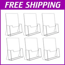 Clear Plastic Literature Display 6 Pack