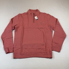 Johnnie-O Keane 1/4 Zip Pullover Red Size Medium NWT 135