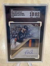2024 Topps Update Pete Alonso #TRAP2-PA Reverence Patch & Auto 7/10