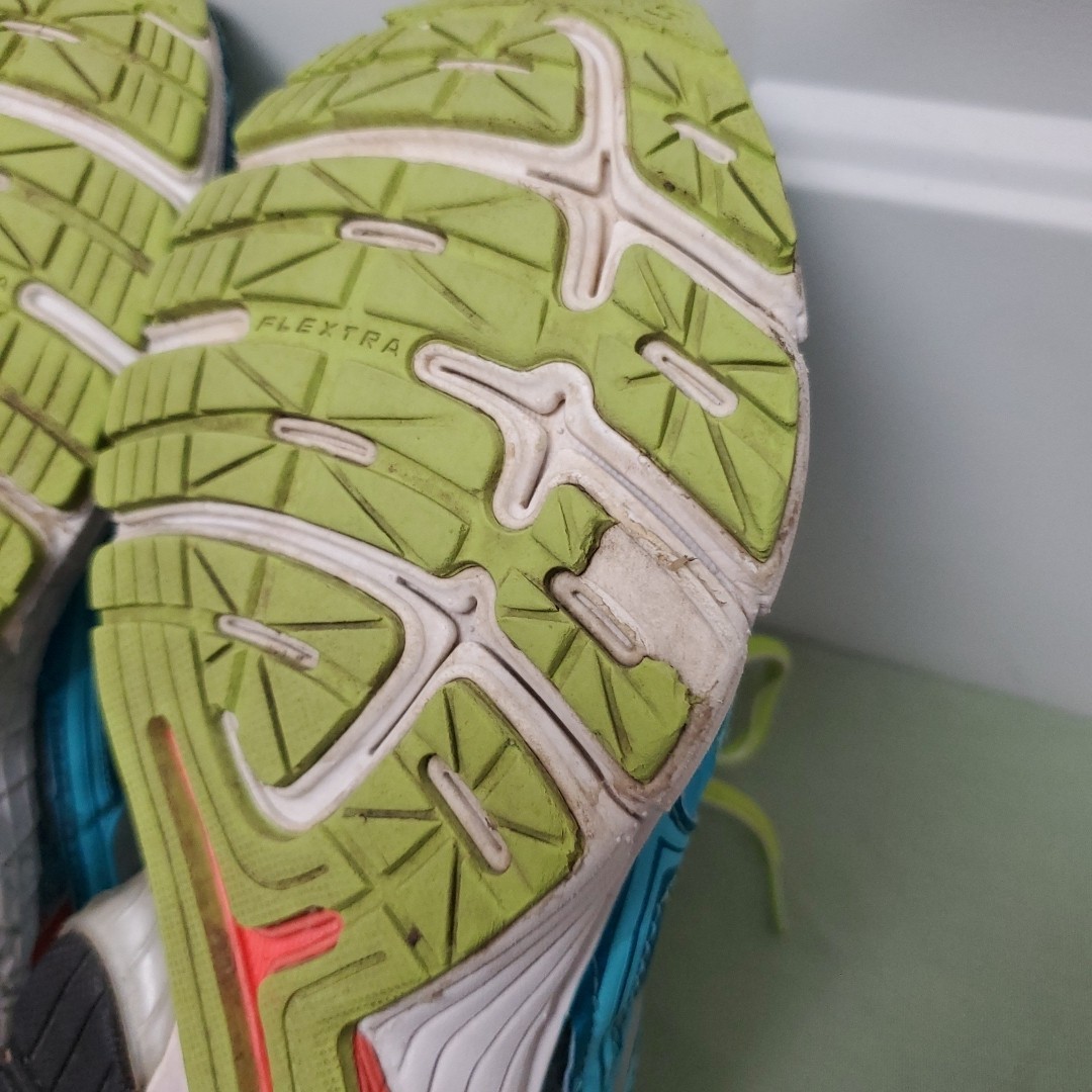 Brooks Ravenna 5 Womens Sz7 Blue Green Orange 1201491B834 Running Athletic Shoes thumbnail 14