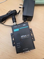 Moxa 1 port advanced RS232 serial device server w/ power supply 5110A