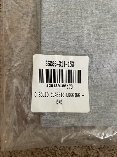 NEW Girls Hanna Andersson Gray classic Leggings Size 12 - Picture 3 of 6