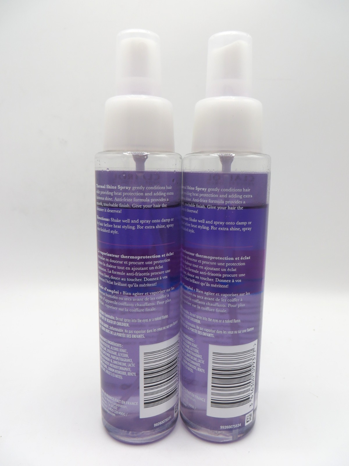 CLAIROL SHIMMER LIGHTS THERMAL SHINE SPRAY 4.9 OZ (Lot of 2)