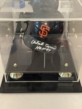 Orlando Cepeda Signed Giants Mini Helmet with Inscription and Display Case