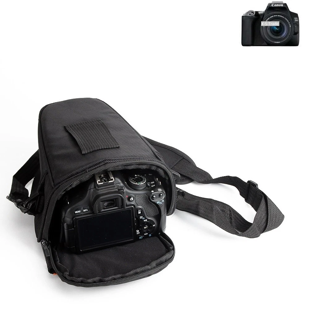 Custodia Per Fotocamera Leggera In Nylon Nero, Con Tracolla Regolabile, Per Canon EOS 700D, 650D, 600D, 250D, 200D, 100D