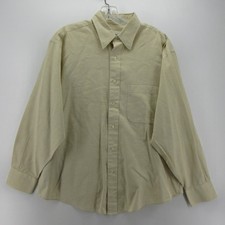 VINTAGE Valentino Shirt Men 16 Yellow Uomo Button Up Micro Check Egyptian Cotton