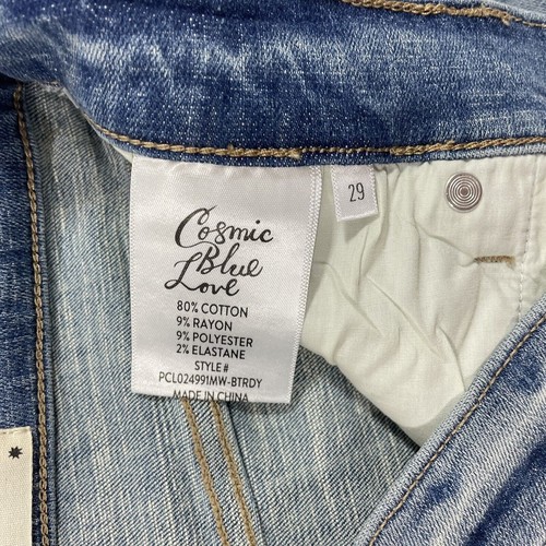 New Cosmic Blue Love Cutoff Denim Shorts Size 29 Better Days Wash Stitch Fix - Picture 3 of 6
