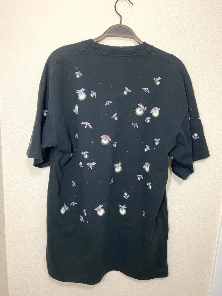 Camisa Vintage Años 90 Dan Gilbert Fireflies AOP Talla XL Foto 2 de 4