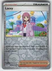 Lacey 139/142 Stellar Crown Reverse Holo Uncommon Trainer Supporter