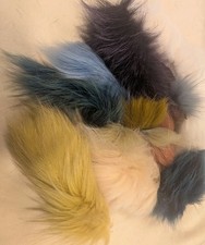 LOT OF MULTI COLORED DYED FOX FUR FLY FISHING 75