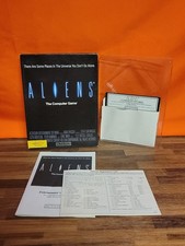 Rare HTF ALIENS The Computer Game (Commodore 64 C64 128 1986) Complete w Big Box image