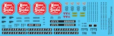 N Scale - KCS Tri-Level Autorack CTTX Large Logo Decals