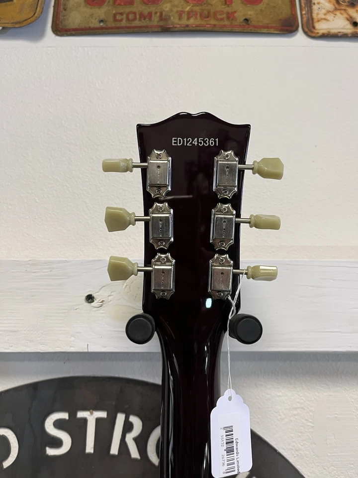 Edwards E-LP-STD/P P90 Gold Top Les Paul type Electric Guitar Left Handed - Image 3 of 4