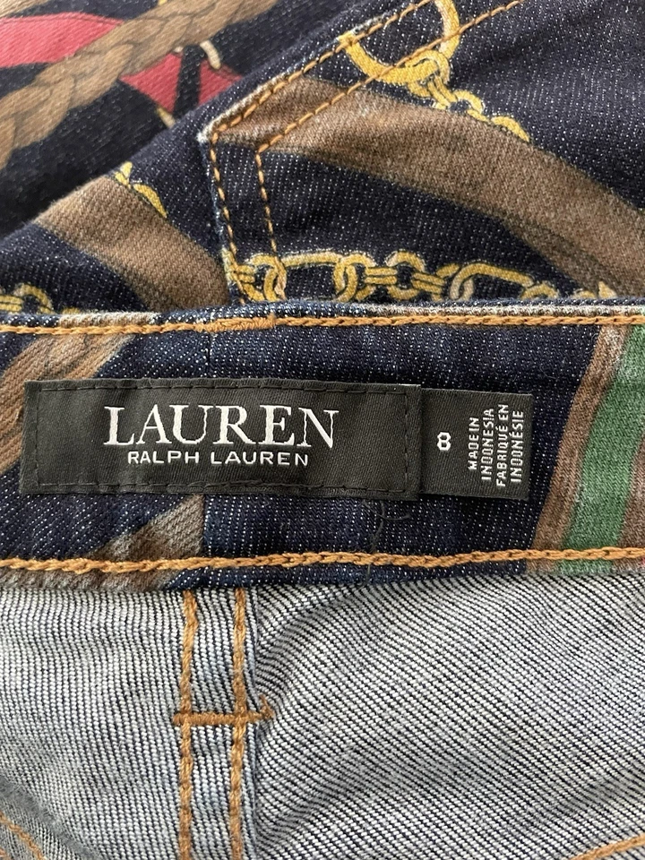 Vintage Y2K Lauren Ralph Lauren Chains Equestrian Slim Jeans Women’s US 8 - Image 3 of 3