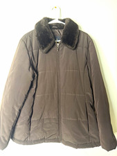 Jones New York Black Full Zip Jacket w/ Faux ...