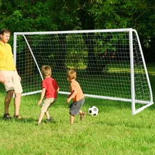 NNECW All-Weather Soccer Goal with Strong PVC Frame for Kids