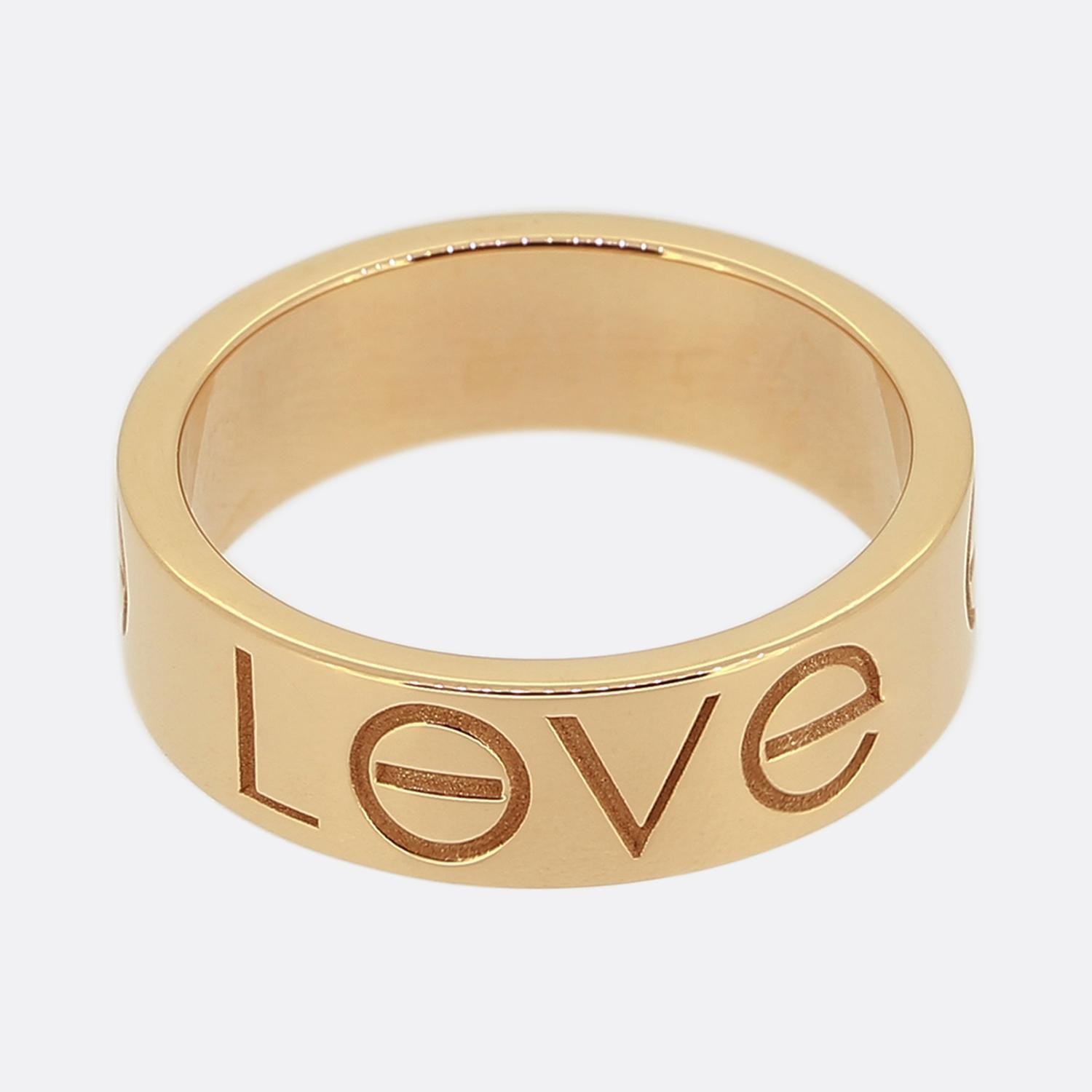 Cartier LOVE Ring Size K 1/2 (51)