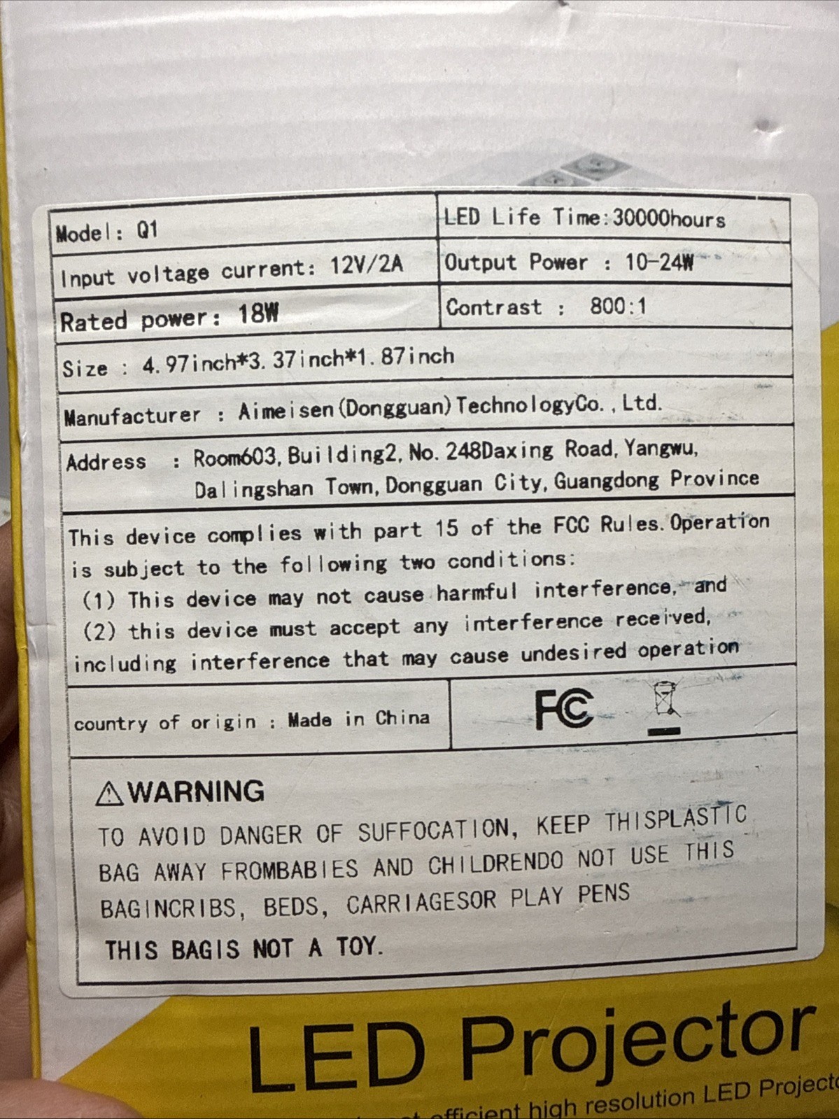 MINI Projector Portable Home Theater Laser Beamer 3D Cinema LED Not The Best Pic