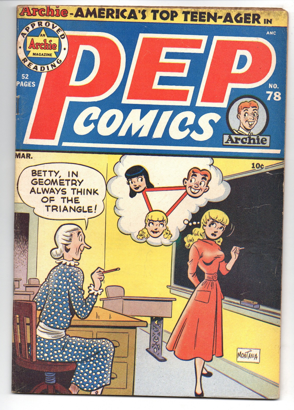 PEP COMICS #78 (1950) - GRADE 4.0 - ARCHIE 1ST APPEARANCE DILTON DOILEY