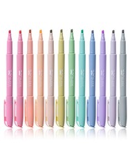 Mr. Pen Highlighters - 12 Pack, Chisel Tip, Pastel Colors, No 12