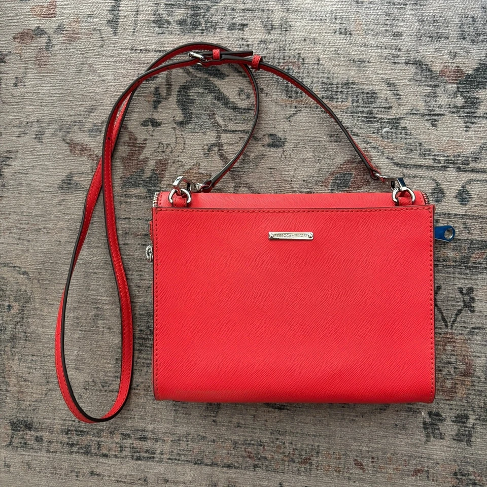 Mini bolso sobre rojo/naranja Rebecca Minkoff Marlowe  Foto 2 de 4