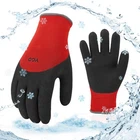Vgo 1 Pair Freezer Winter Heavy Duty Work Gloves, Double Lining (RB6032)