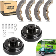 10L0L Golf Cart Brake Drum Brake Shoes Kit For Ezgo Txt 1996-Up Electric Golf