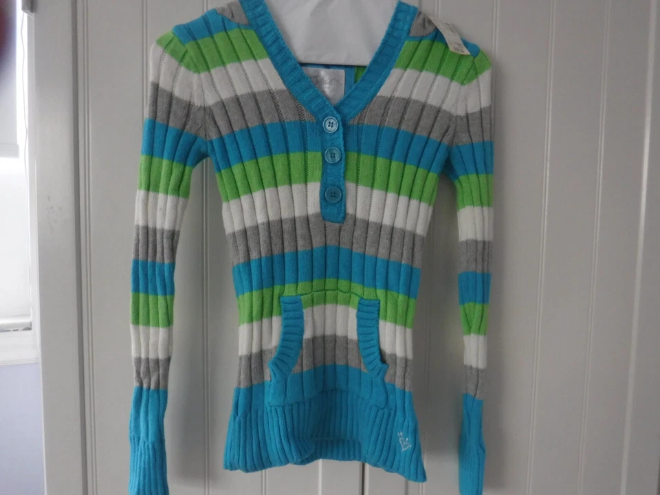 Suéter con capucha para niñas con bolsillos delanteros de Justice talla 14 Foto 3 de 4