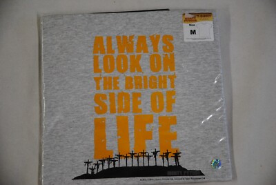 T-SHIRT MONTY PYTHON ALWAYS LOOK ON THE BRIGHT SIDE OF LIFE NEU OFFIZIELL SELTEN