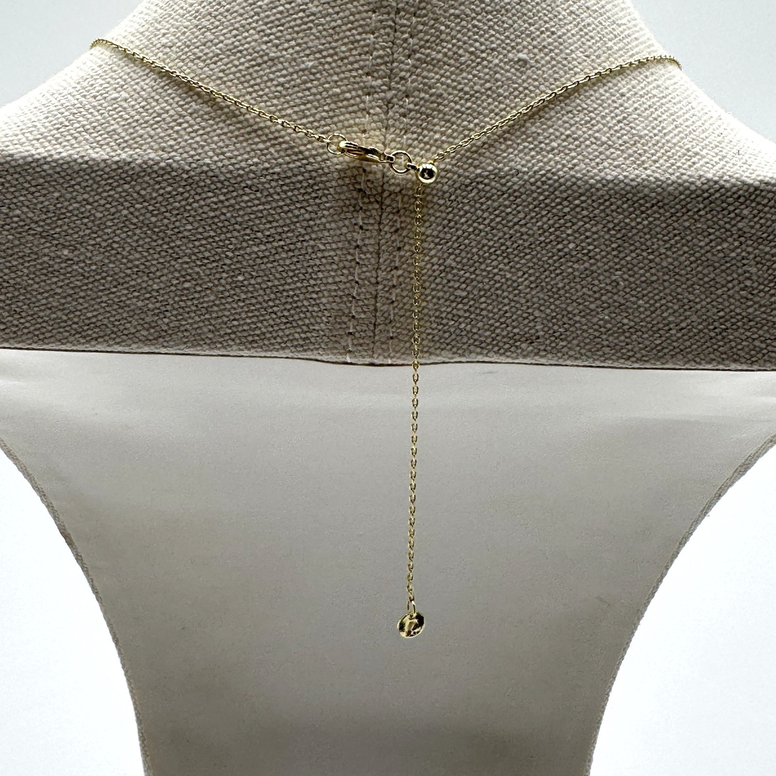 PAVOI Libra Pendant Necklace Slide Slider Adjustable Separate Closure Charm 18"