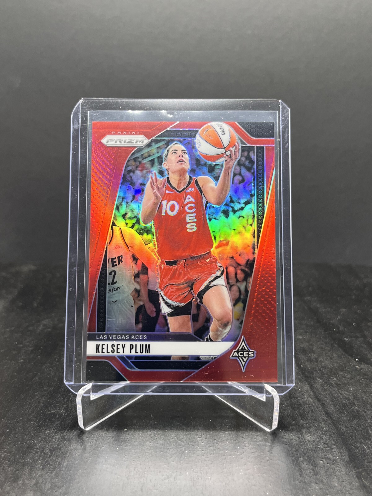2024 Panini WNBA Prizm Basketball Kelsey Plum Red 035/299 #77