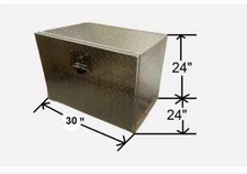 30w X 24d X 24 H Aluminum Diamond Plate Underbody Underbed Tool Box 30w X 24d X 24 H Aluminum Diamond Plate Underbody Underbed Tool Box
