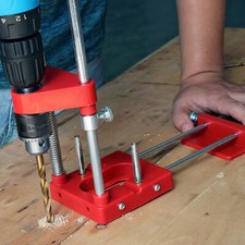 Drill Guide Locator Woodworking Drilling Template Tool Portable Press Machine