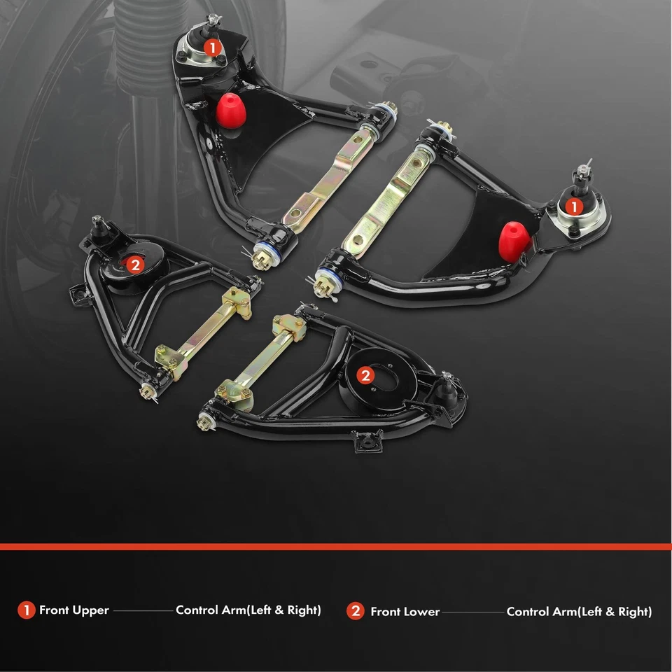 4x Brazo de control para Chevrolet One-Fifty Series Bel Air delantero superior e inferior lado Foto 2 de 4