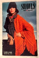 Shawls - Coats & Clark's Book 273 - 8 Knit & Crochet Patterns