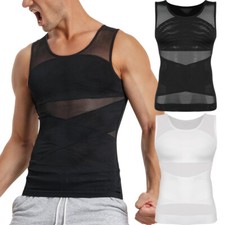Fajas Para Hombres Reductora De Hombre Men Body Shaper Abdomen Control Tank Tops