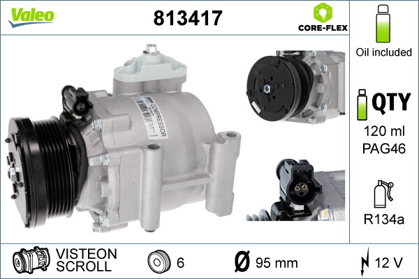 Compresseur Valeo 813417 de climatisation pour voyager au frais en famille