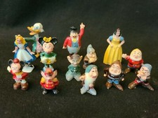 13 Rare/VTG Disney Mini Figures Disneykins Marx Snow White Alice Minnie Mickey