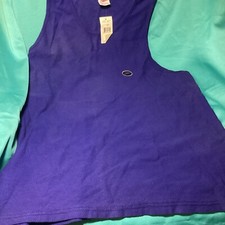 Vintage 90 s Speedo Blue Textured Double Sided Tank Top Men s Size XL USA NWT