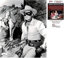 CLAYTON MOORE (1914-1999)  SIGNED 8X10 PHOTO #5 