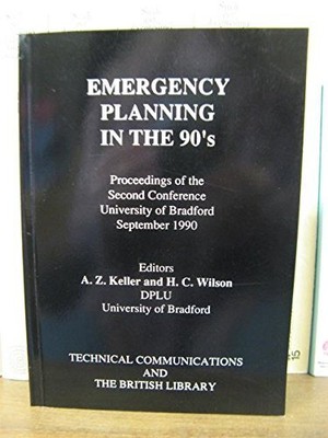 Emergency Planning in the '90's: 2nd: Conference Pro...