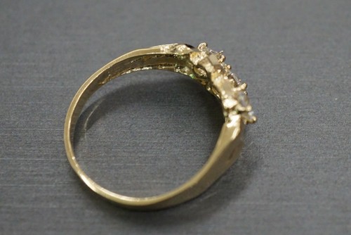 Anillo real pepita de oro amarillo liso de 10 K 9 mm para hombre y mujer Talla 9,5 - Imagen 5 de 11