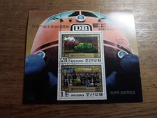 POST STAMPS BLOCK (MB409)  KOREA 100TH ANNIVERSARY OF THE FIRST ELECTRIC TRAINS 