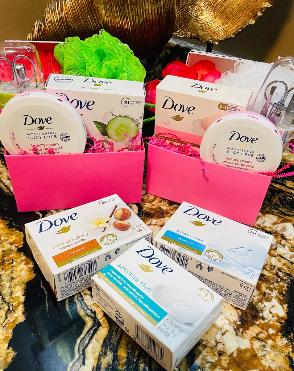 DOVE Spa Gift Basket - 4 Piece Bath & Body Set for Women | eBay
