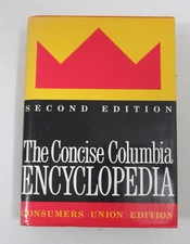 The Concise Columbia Encyclopedia 2nd Edition Vintage 1989 Hardcover Book 