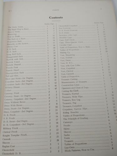 1913 International Cutting School's System of Garment Cutting Coats L Gibson (J1 - Picture 7 of 9